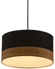 Csillár zsinóron PORTO 1xE27/60W/230V fekete/barna