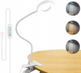 LED-es asztali éjjeli lámpa hálószobába, fehér