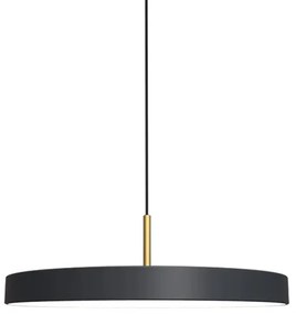 LED Csillár zsinóron DISC LED/38W/230V átm. 45 cm fekete
