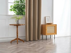 Sötétítő függöny DUNES VELVET 140x250 cm, bézs-barna Felfüggesztés: Hullámos sínszalag