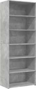 vidaXL betonszürke szerelt fa magasszekrény 70 x 41 x 185 cm