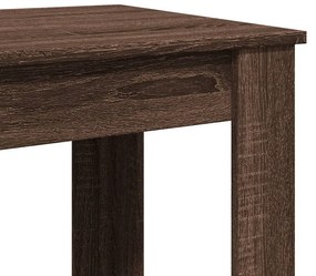 barna tölgy színű szerelt fa bárasztal 102 x 50 x 103,5 cm