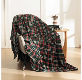 Mikroplüss takaró GLENMOORE, zöld Méret: 160 x 200 cm