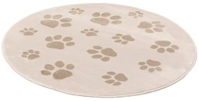 Bézs gyerek szőnyeg ø133 cm Paws Light Beige – FD