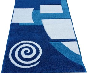 Málta Nyírt Futószőnyeg 80 x 300 cm Kék