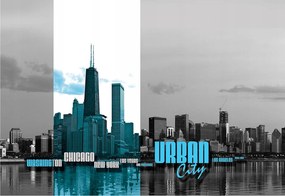 Fotótapéta Felhőkarcolók New York Chicago vinil 254x184 +ragasztó