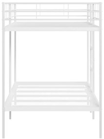 fehér acél emeletes ágy matrac nélkül 107 x 203 cm