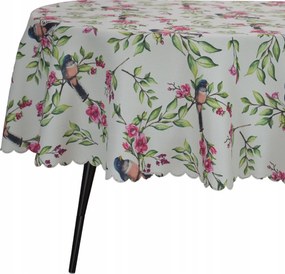 Abrosz Foltálló Ovális 140X220 CM Ekri Krém Virágzó Cseresznye Ovális Karácsony