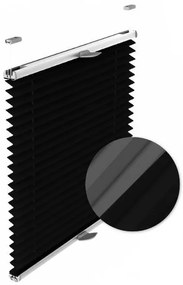 Gario Pliszé függöny Thermo Fekete Szélesség: 47,5 cm