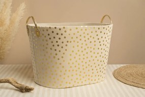 Műanyag gurulós állvány kosárral Fehér/Fekete