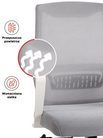 Irodai Forgószék Szürke Színben. LEFKAS