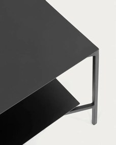 Fekete acél dohányzóasztal 60x140 cm Azisi – Kave Home