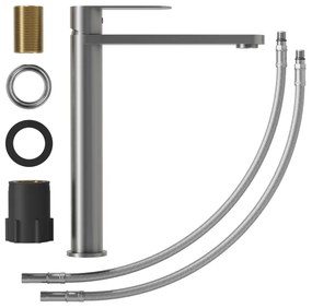 BATH DELUXE 28-027-02-73-02 - Mosdócsap TARNBY 27,3 cm porított szürke