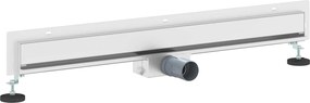 vidaXL Falon rögzített zuhanylefolyó Ezüst 80 cm Rozsdamentes acél 304