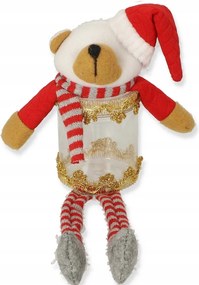 Plüss mackó édességtartóval apróságok dekoráció