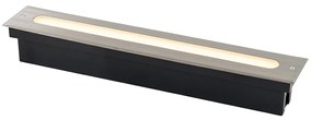 Modern talajszpot acél 50 cm LED-del IP65 - Eline