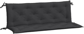 vidaXL 2 db fekete oxford szövet kerti padpárna 150 x 50 x 7 cm