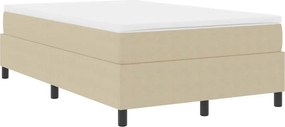 vidaXL Boxrugós ágy Világosszürke és fehér 120 x 190 cm