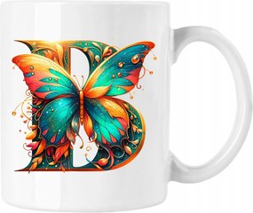 Bögre Betű Pillangó Névre Szóló Színes 24 Fehér 330ml