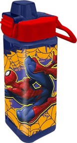 Pókember Web-Slinger square műanyag szívószálas kulacs 500 ml