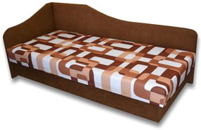 Egyszemélyes ágy (dívány) 80 cm Lady 87 (barna 13 + Gusto 11) (B). 793111