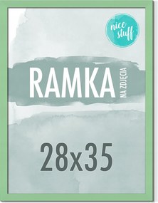 Képkeret 28x35 Képkeret 35x28 Mdf Menta Zöld
