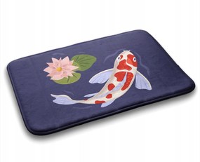 Koi Halak Gumírozott fürdőszobaszőnyeg 90x60 cm