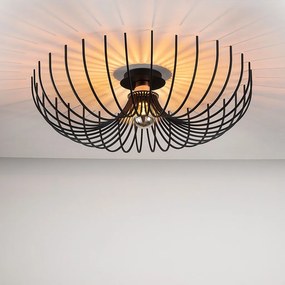 Aspendos N-639 fekete fém függőlámpa, Ø56 cm