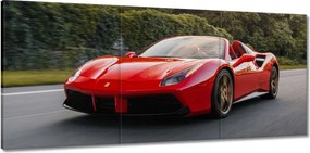 Vászonkép 150x70 Piros Ferrari út
