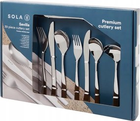 Prémium evőeszköz szett Sola rozsdamentes acélból 39 részes