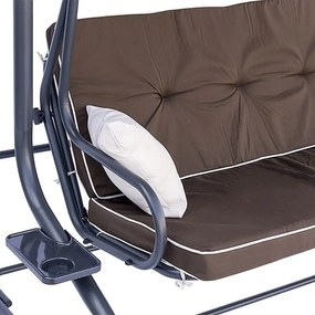 Megi kerti hintaágy barna