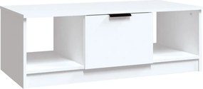 vidaXL fehér szerelt fa dohányzóasztal 102x50x36 cm