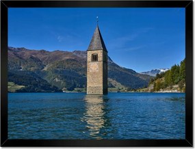 Poszterek keretben 40x30 Elsüllyedt templomtorony