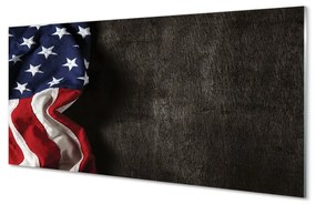 Üvegképek Amerikai zászló 125x50 cm