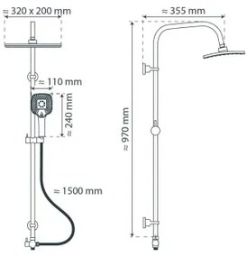 Schütte 60660 - MALLORCA zuhanygarnitúra fényes króm
