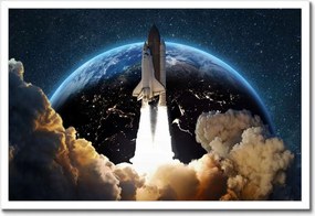 Poszterek keretben 60x40 Rakéta indítás az űrbe