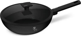 BerlingerHaus Wok fedővel (28 cm) Matte Black Collection BH/8181