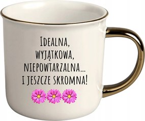 Bögre Fehér Arany Rant Ajándék Vicces Tökéletes Egyedi Szerény