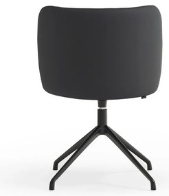 Fekete kárpitozott étkezőfotel Mogi – Teulat