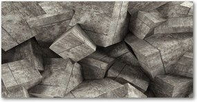 Konyhai panel Beton kockák 140x70 Ragasztó