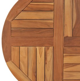 kerek tömör tíkfa asztallap 2,5 cm 70 cm