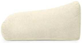 Krémszínű buklé babzsákfotel Snug 130 – SLOWDOWN