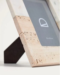 Fehér kő álló képkeret 18x23 cm Uria – Kave Home