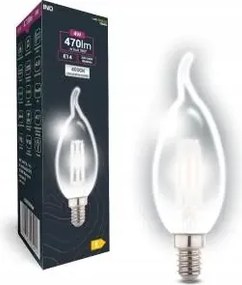 Láng imitáció Led izzó E14 4W 470lm 4000K C37 Láng Bxs EDBT010NW