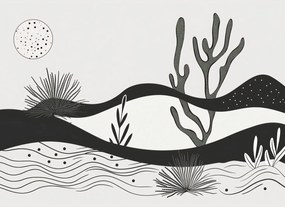 Poszter 55x40cm Kert az éjszakában