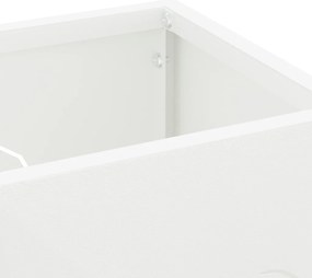 Esernyőtartó Fehér Fém Kompakt Esernyőtartó Téglalap alakú