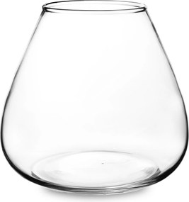 Üvegváza Virágokhoz Dekoráció Elegáns Flakon Tartály 20 CM