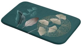 Türkiz fürdőszobai kilépő 45x75 cm Ginkoblue – douceur d'intérieur
