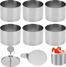 Forma Karika Gyűrű Formázó Étel Desszert Kerek 6X