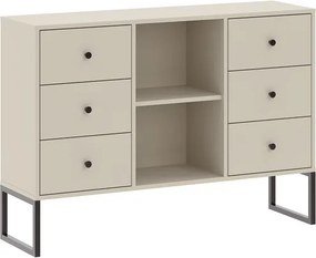 LINEA 6 fiókos szekrény | Kasmír
